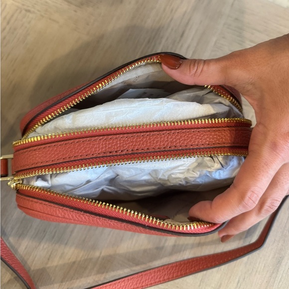 Michael Kors Fulton Double Zip Leather Crossbody - Picture 3 of 3